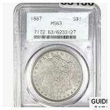 1887 Morgan Silver Dollar PCGS MS63