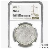 1902 Morgan Silver Dollar NGC MS64