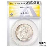 1947-D Walking Liberty Half Dollar