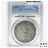 1893 Morgan Silver Dollar PCGS VF25