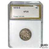 1919-S Buffalo Nickel VF25