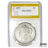 1879 $1 Morgan Dollar PGA MS63