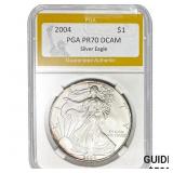 2004 $1 Silver Eagle PGA PR70 DCAM