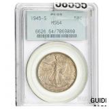 1945-S Walking Liberty Half Dollar