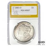1883-O $1 PGA MS67