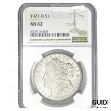 1921-D Morgan Silver Dollar