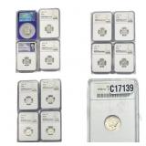 Various Dates Mixed U.S. 10C ANACS/NGC PF/MS65-68
