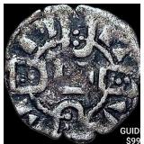1248-1279 Portugal Alfonso III Silver Denero NEARL