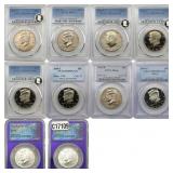 [10 Coins] 1982-2005 Kennedy Half Dollar PCGS/NGC
