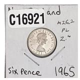 1965 New Zealand 6 Pence