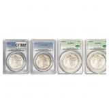 [4 Coins] 1883-1924 Morgan Silver Dollar CAC/PCGS