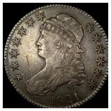 1821 Capped Bust Half Dollar NEARLY UNCIRCULATED
