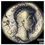 177-192 Roman Commodus Silver Denarius NEARLY UNCI