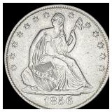 1856-O Silver Half Dollar CLOSELY UNCIRCULATED