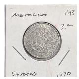 1370 Morocco 5 Francs