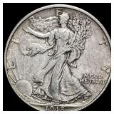 1918 Walking Liberty Half Dollar CLOSELY  UNCIRCU