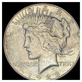 1928-S Silver Peace Dollar CLOSELY UNCIRCULATED