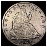 1876-CC Silver Half Dollar NEARLY UNCIRCULATED
