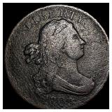 1804 Pln 4 No Stem Draped Bust Half Cent NICELY CI