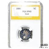 1886 Liberty Victory Nickel PGA XF45 Detail