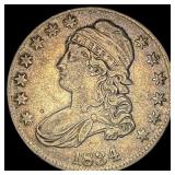 1834 Capped Bust Half Dollar NEARLY UNCIRCULATED