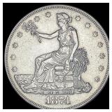 1874-S Silver Trade Dollar CLOSELY UNCIRCULATED