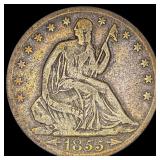 1855-O Silver Half Dollar (Seated Liberty) LIGHTLY