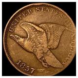 1857 Flying Eagle Cent LIGHTLY CIRCULATED