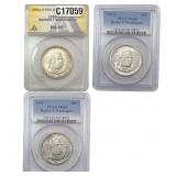 [3 Coins] 1951 Booker T Half Dollar ANACS/PCGS MS6