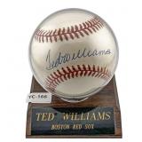 Ted Williams Signed Baseball Red Sox w/ Certifica