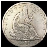 1857-S Silver Half Dollar NEARLY UNCIRCULATED