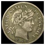 1912-S Silver Barber Dime NEARLY UNCIRCULATED