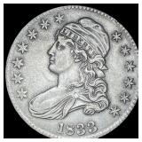 1833 Capped Bust Half Dollar CLOSELY UNCIRCULATED