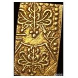 1868-1869 Japan Gold 2 Bu .048 AGW CLOSELY UNCIRCU