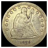 1859 Seated Liberty Quarter LIGHTLY CIRCULATED
