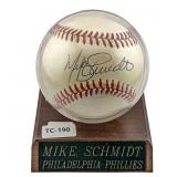 Mike Schmidt Signed Baseball Phillies w/ Certific