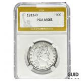 1912-D Barber Half Dollar PGA MS63