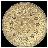 1867 Shield Nickel CLOSELY UNCIRCULATED