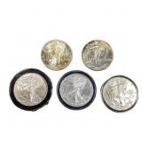 [5 Coins]1987-2010 Silver Eagle