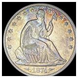 1874 Arrows Seated Liberty Half Dollar CLOSELY UNC
