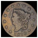 1818 Large Cent LIGHTLY CIRCULATED