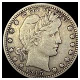 1915 Barber Silver Quarter LIGHTLY CIRCULATED