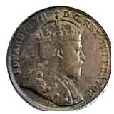 1907 Canada 5 Cents Toned