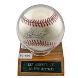 Ken Griffey Jr. Signed Baseball Mariners w/ Certi
