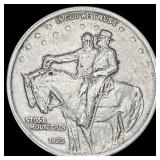 1925 Stone Mountain Silver Half Dollar CLOSELY UNC