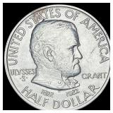 1922-S Silver Half Dollar Grant CLOSELY UNCIRCULAT