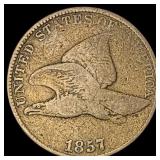1857 Copper-Nickel Flying Eagle Cent NICELY CIRCUL