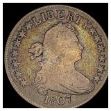 1807 Draped Bust Half Dollar LIGHTLY CIRCULATED