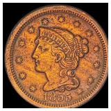 1855 Braided Hair Large Cent UNCIRCULATED
