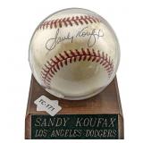 Sandy Koufax Signed Baseball Dodgers w/ Certifica